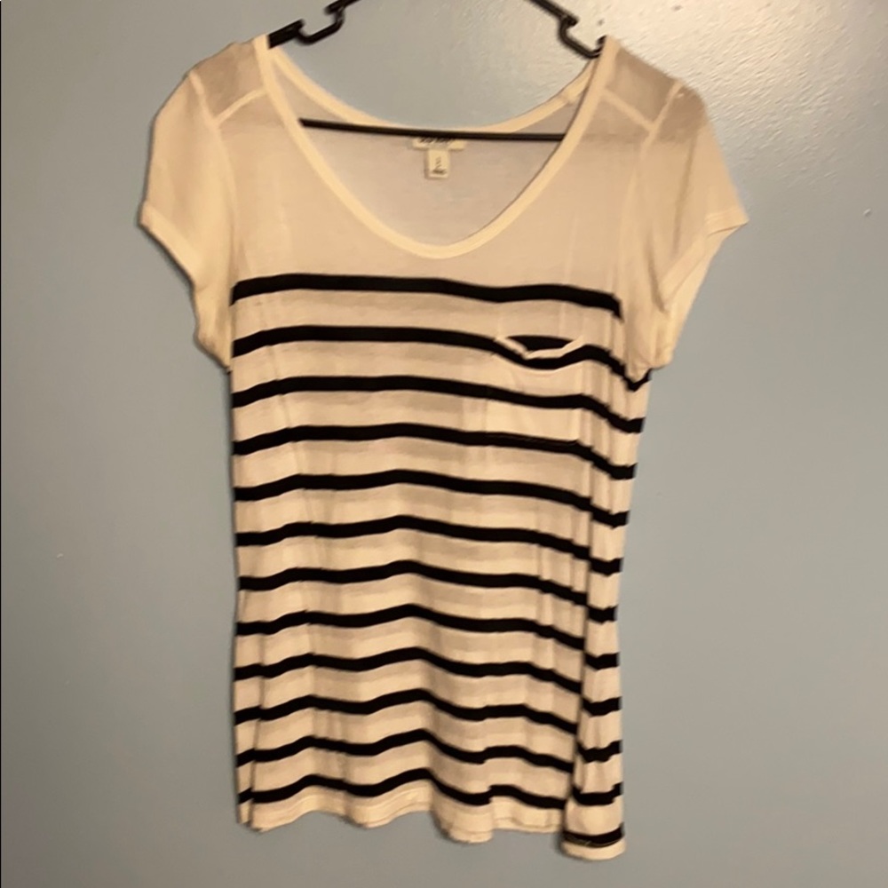 Short Sleeve Striped Top